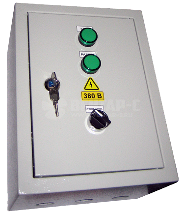 Щит управления противопожарным вентилятором ЩУВ-П-380/0,55кВт/М