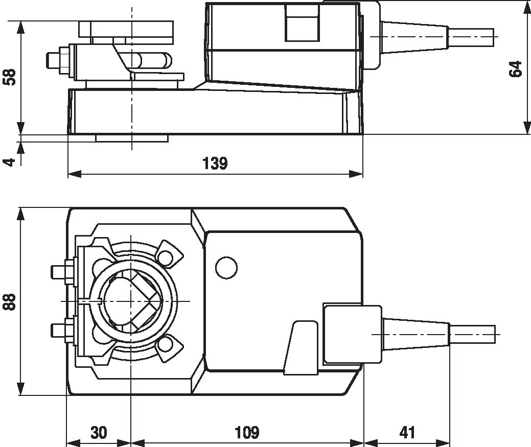 Электропривод Belimo SM24A-SR (20 Н·м)