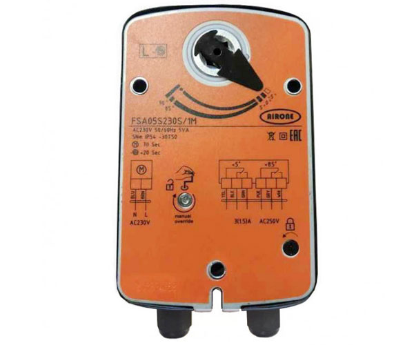 Электропривод AIRONE FSA15S230ST с пружинным возвратом