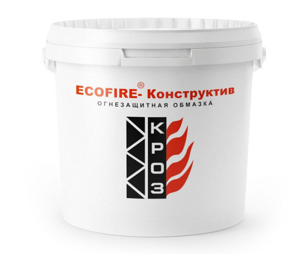 Обмазка для конструктивной огнезащиты металла Ecofire-Конструктив