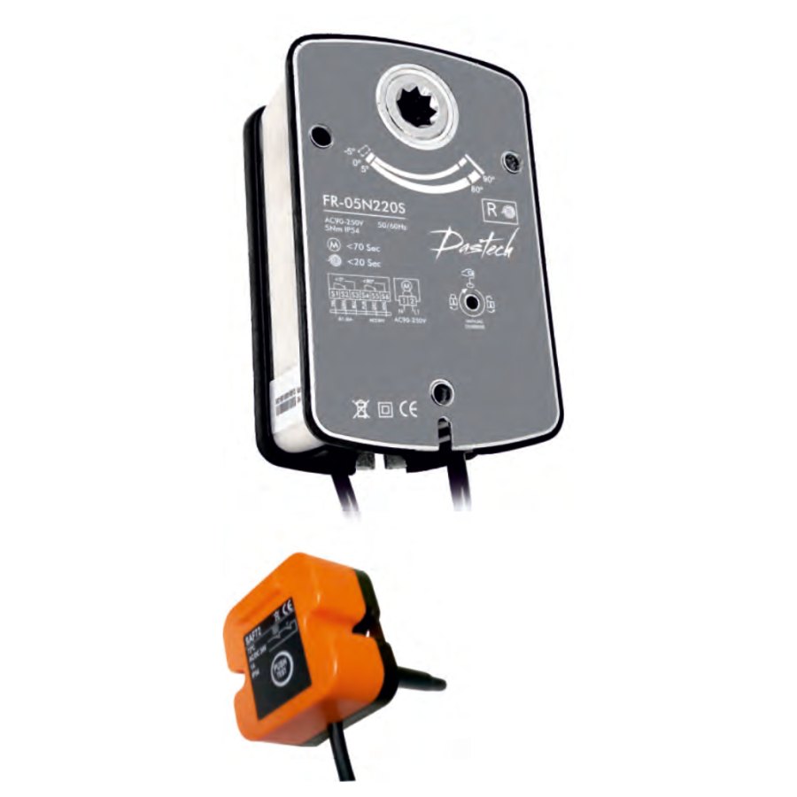 Электропривод Dastech FR-05N220S 5 Н·м, 230 В, для противопожарных клапанов Электропривод Dastech FR-05N220S 5 Н·м, 230 В, для противопожарных клапанов