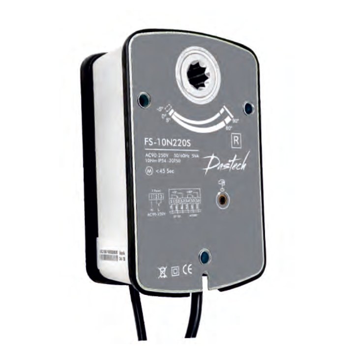 Электропривод Dastech FS-10N220S 10 Н·м, 230 В, для клапанов дымоудаления Электропривод Dastech FS-10N220S 10 Н·м, 230 В, для клапанов дымоудаления
