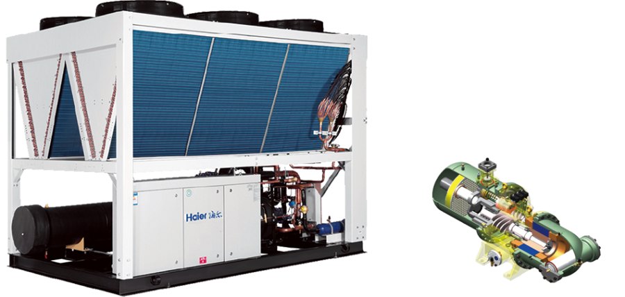 Винтовой чиллер Haier CI0440PANG с воздушным охлаждением, ведомый модуль