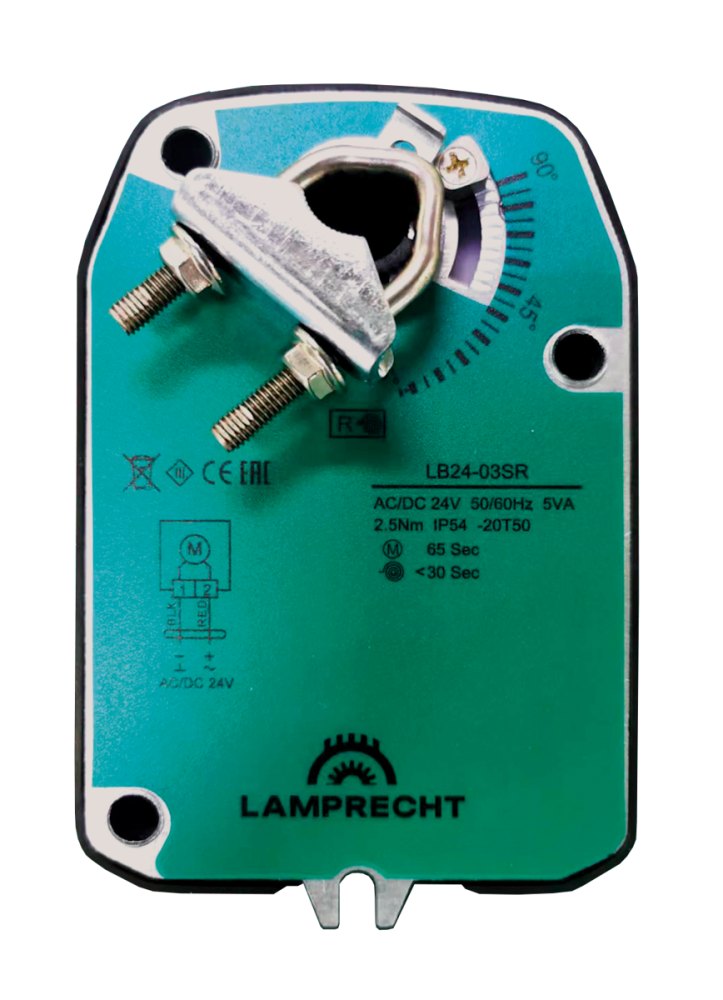 Электропривод с возвратной пружиной LAMPRECHT LB24-10SR