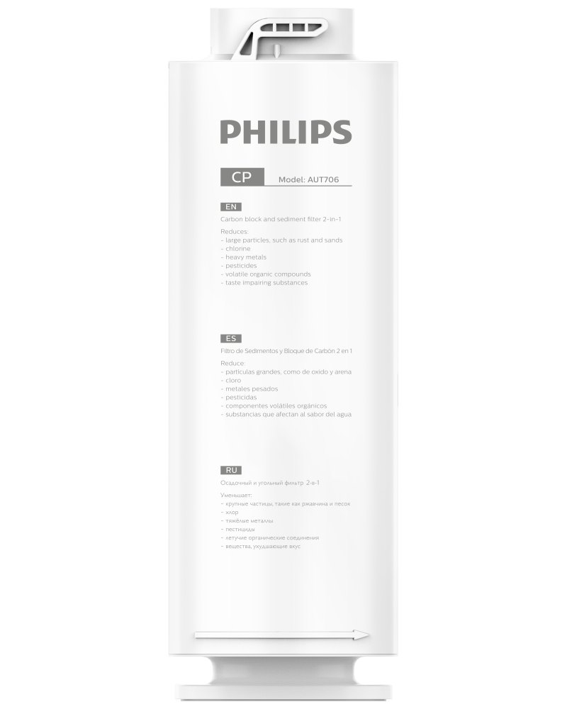 Картридж механической очистки Philips AUT706/10 для систем фильтрации AUT3015/10 и AUT2016/10 Картридж механической очистки Philips AUT706/10 для систем фильтрации AUT3015/10 и AUT2016/10