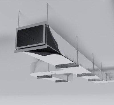 Рулон теплоизоляционный РУ-ФЛЕКС ВЕНТ-СК 25×1000 мм, 8 м