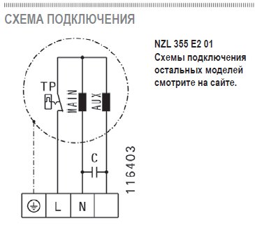 NZL-250 E2M 01 вентилятор канальный — Схемы монтажа