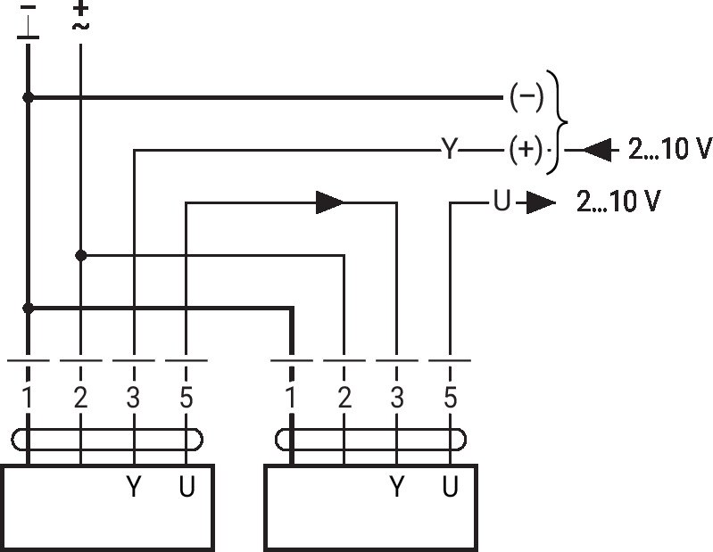 NF24A-MP — Ведущий/ведомый режим